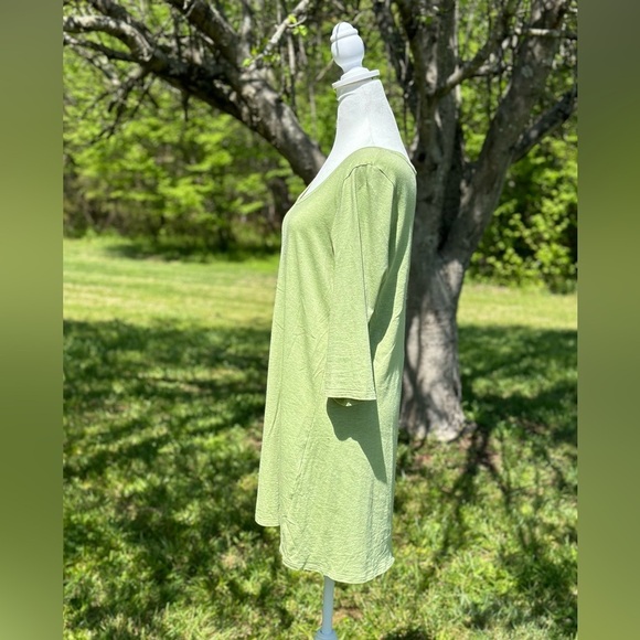 J. Jill Pure Jill Cotton‎ Modal Blend Ballet Sleeve Long Tunic Shirt Size Medium - Picture 2 of 5